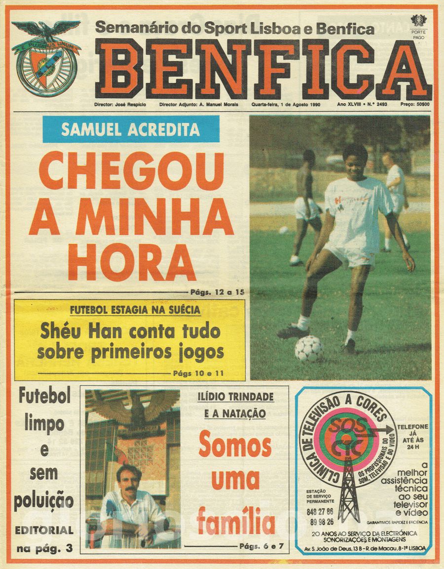 jornal o benfica 2493 1990-08-01
